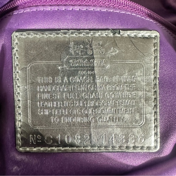 Y2K Coach Black Classic Madison Tote # C1082-14336 - Picture 9 of 9